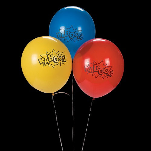 Superhero 11" Latex Balloons