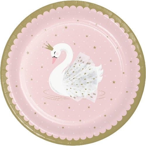 Swan Princess Dinner Plates