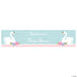 Sweet Swan Baby Shower Paper Custom Banner