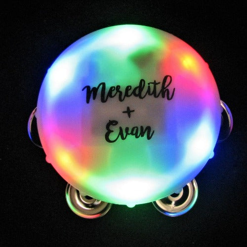 Customized Light Up Round Tambourines