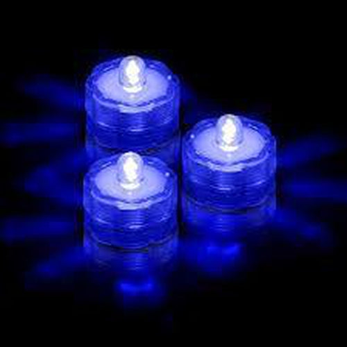 LED Waterproof Tea Lights - Pack of 12 Tealights