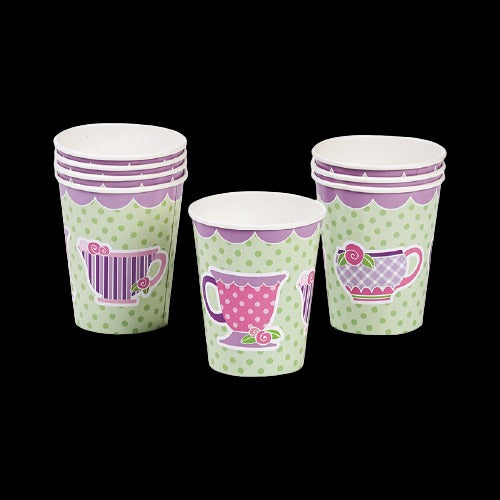 9 Oz Tea Party Paper Cups
