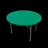 Green Fitted Round Plastic Tablecloth