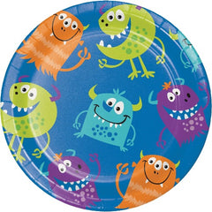 7" Monster Party Dessert Plates