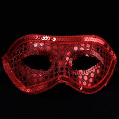 Red Sequin Face Mask