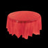 Red Round Plastic Tablecloth