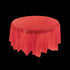 Red Round Plastic Tablecloth