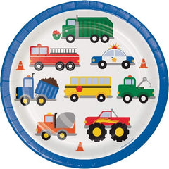 Transportation Vehicles Dinner Plates