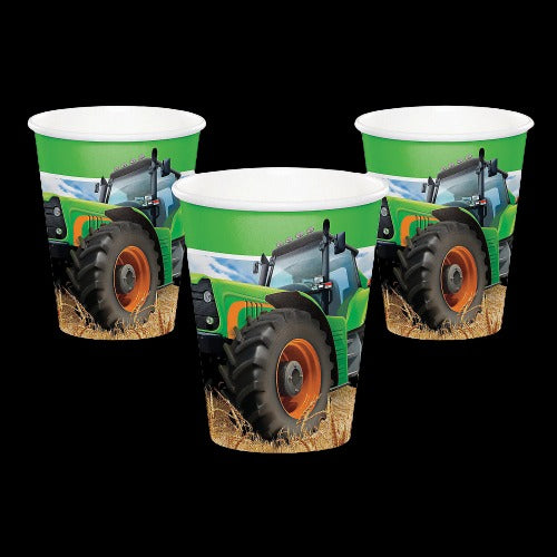 9 Oz Tractor Party Paper Cups