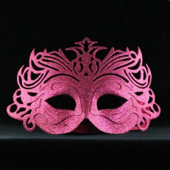 Pink Glittering Butterfly Mask