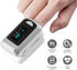 Fingertip Pulse Oximeter, Blood Oxygen Saturation Monitor with OLED Screen and Batteries and Cord