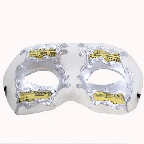Silver Music Notes Mask