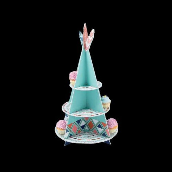 Tribal Baby Shower Cupcake Stand