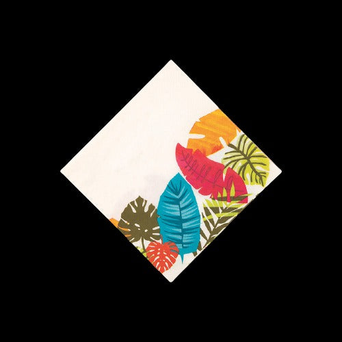 Tropical Leaf Beverage Napkins