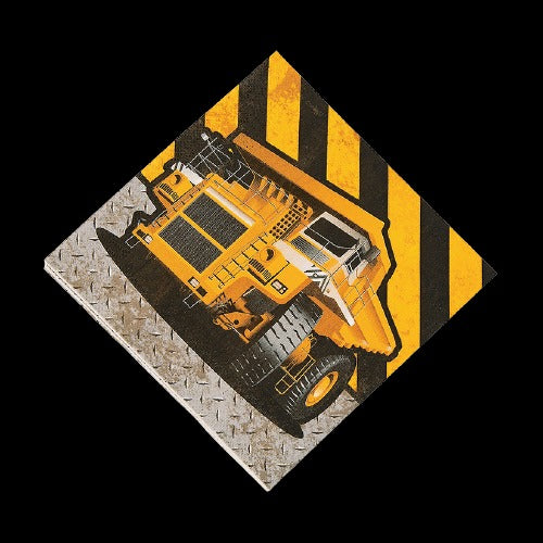 Construction Zone Luncheon Napkins
