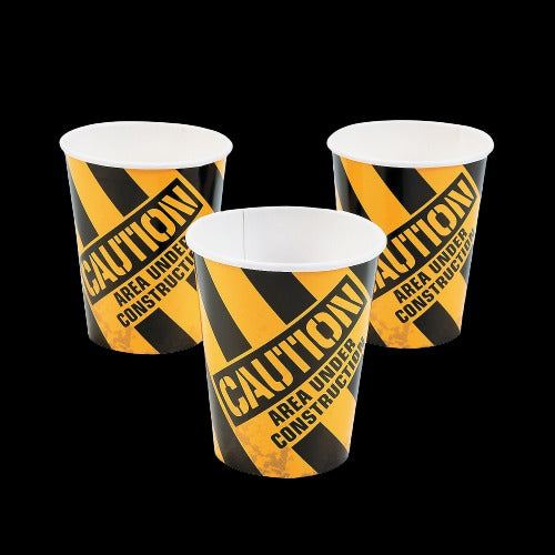 9 Oz Construction Zone Paper Cups