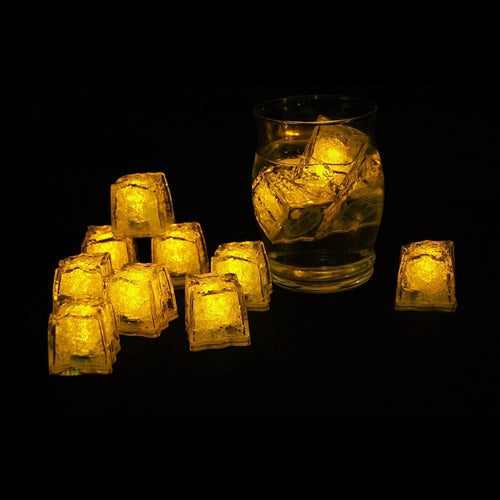 Litecubes 3 Mode Light up Yellow LED Ice Cubes