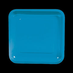 Turquoise Square Paper Dinner Plates