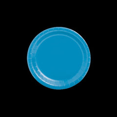 Turquoise Round Paper Dessert Plates