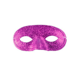 Hot Pink Glitter Domino Masks