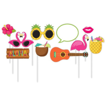 Luau Photo Selfie Prop Kit
