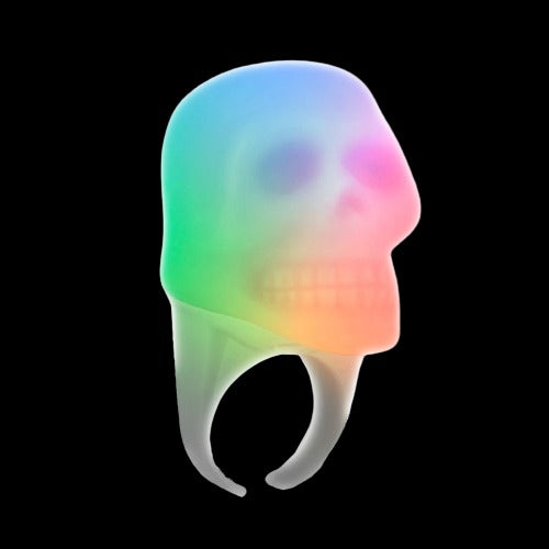 Multicolor Glow LED Skull Light Up Ring