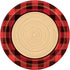 Lumberjack Wood Grain Party Dinner Plates