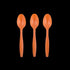 Pumpkin Orange Plastic Spoons