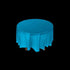 Turquoise Round Plastic Tablecloth