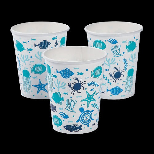 9 Oz Under the Sea Paper Cups | PartyGlowz.com
