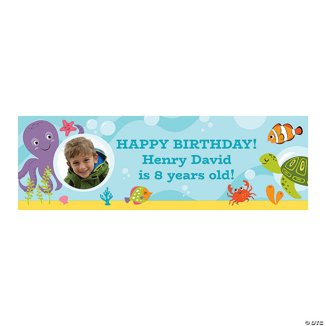 Under the Sea Photo Custom Banner - Large