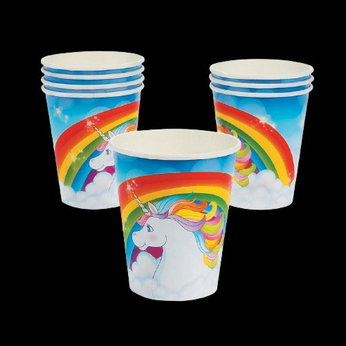 9 Oz Unicorn Paper Cups