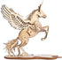 Natural Wood 3D Puzzle Flying Unicorn Craft Building Set