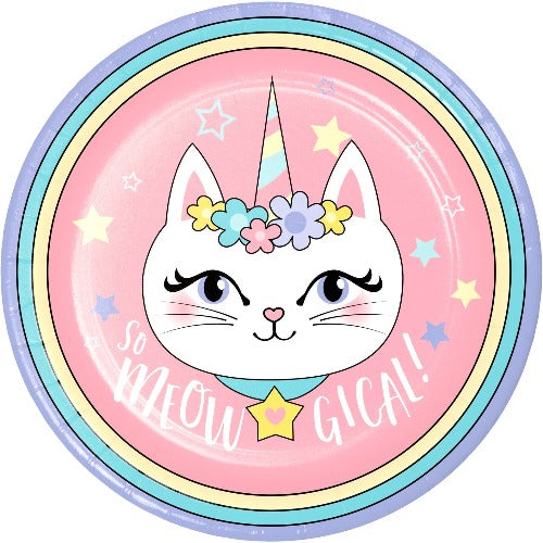 Unicorn Cat Dinner Plates