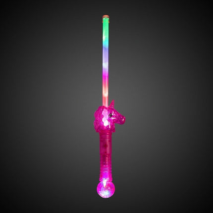 LED Light Up 16 Inch Unicorn Prism Wand