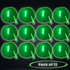 12 Inch Glow in The Dark Green Beach Balls - Pack of 12