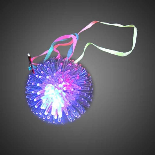 LED Light Up Urchin Ball Necklace
