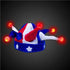 LED Light Up USA Jester Hat | PartyGlowz