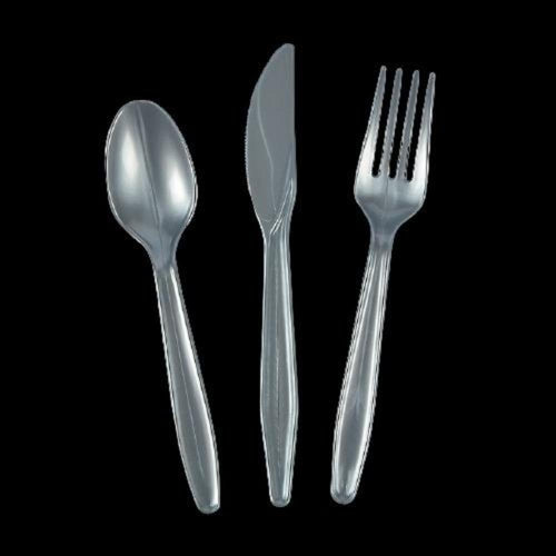Silver Plastic Cutlery Sets
