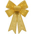 21 Inch Light-Up Gold Mardi Gras Fabric Bow