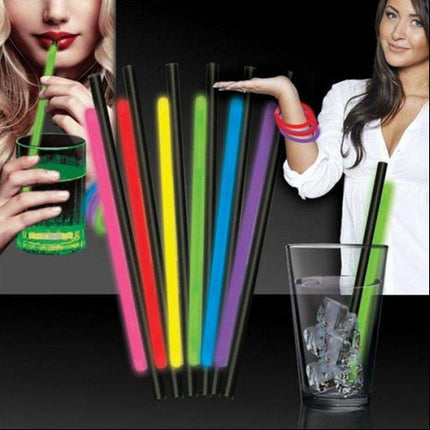9 Inch Glow Straws & Bracelet/Wristband