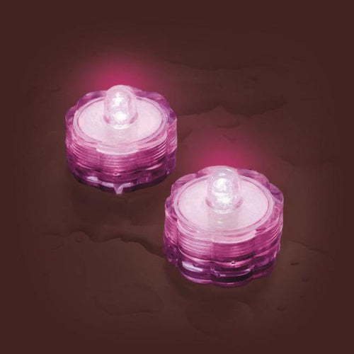 LED Pink Waterproof Tea Lights