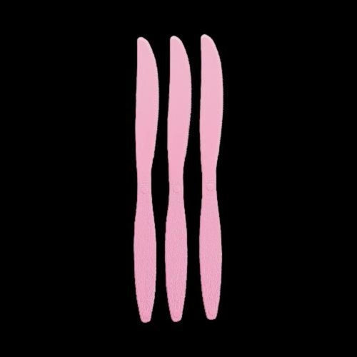 Candy Pink Color Plastic Knives