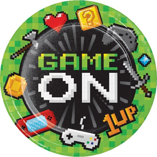 Video Game Birthday Dinner Plates