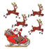 Vintage Santa & Sleigh Cutouts