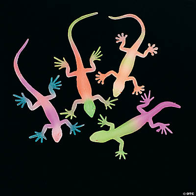 Vinyl Glow In The Dark Neon Color Lizards | PartyGlowz