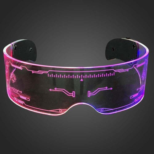 Multicolored Luminous LED Visor Glasses