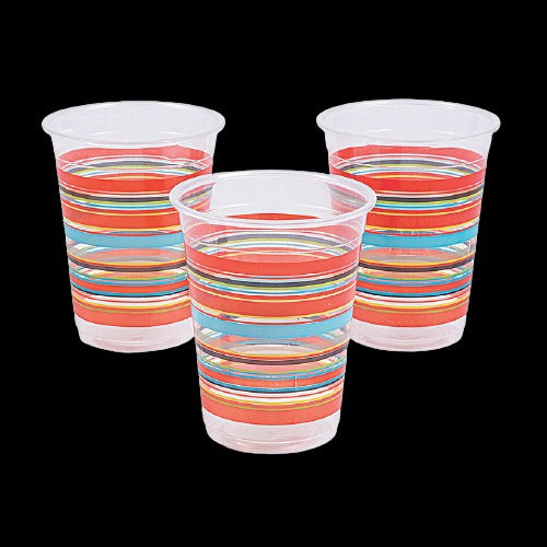 16 Oz Viva Fiesta Plastic Disposable Cups