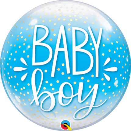 22  Bubble - Baby Boy Blue & Confetti Dots
