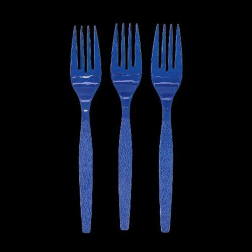 Navy Blue Color Plastic Forks